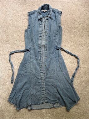 AllSaints Denim Button-Up Dress